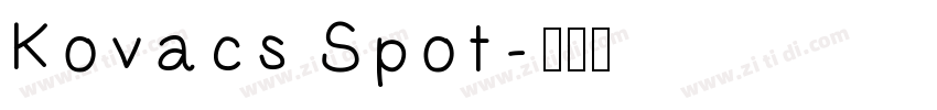 Kovacs Spot字体转换